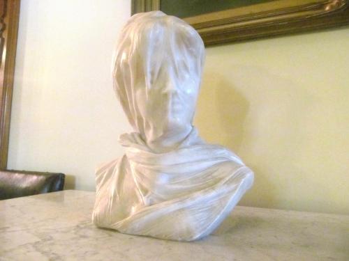 white marble statue